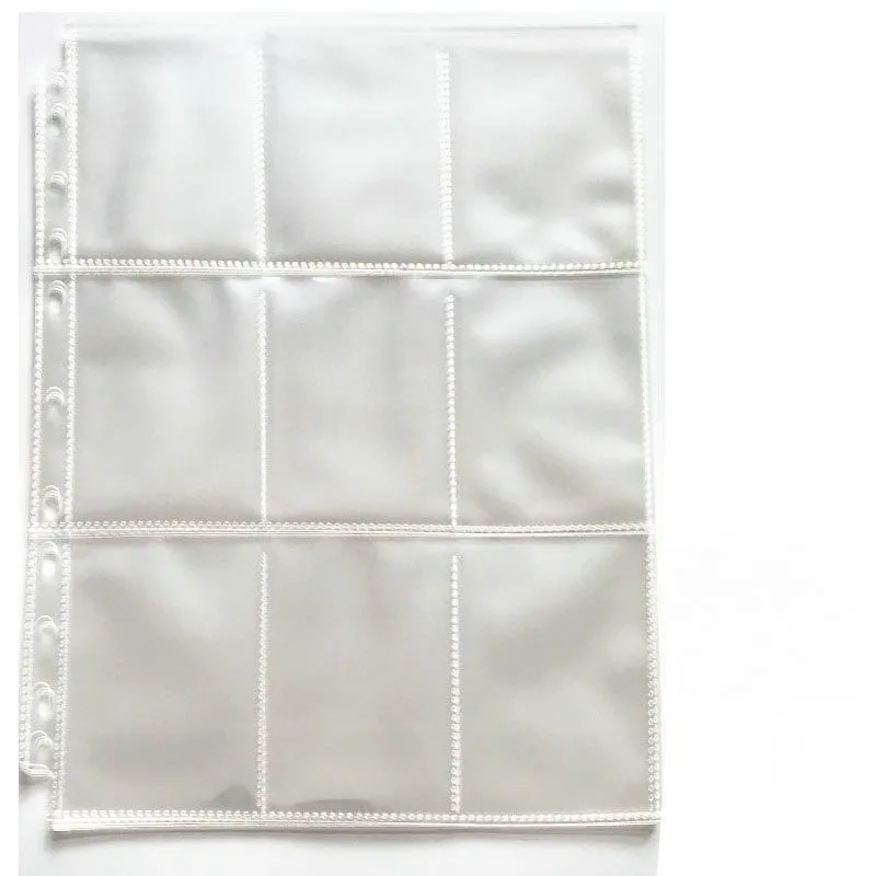 Trading Card Sheet Protectors 9-Pocket Clear Plastic Pages for 3-Ring Binder  A4 File Folder from Dhgate Filing Supplies - price 0.26
