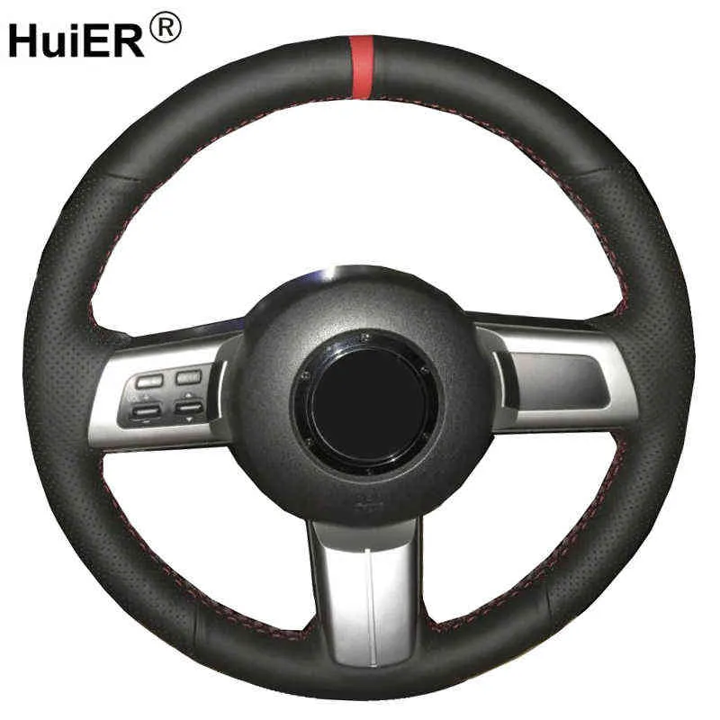 Pelle Cucito A Mano Copertura del Volante Dell'automobile Per Mazda MX5 Miata 20092012 2013 2014 RX8 20082013 CX7 CX7 2007 2008 2009 J220808