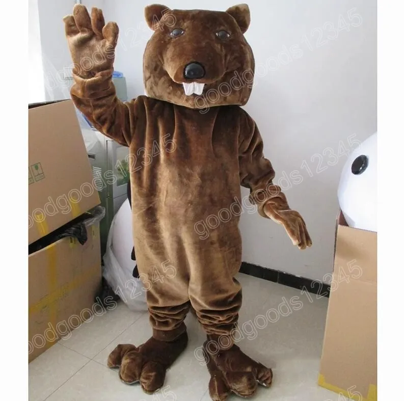 Halloween Beaver Mascot Costumes Simulation Christmas Party Dress Cartoon Character Carnival Advertising Birthday Party Costume Outfit