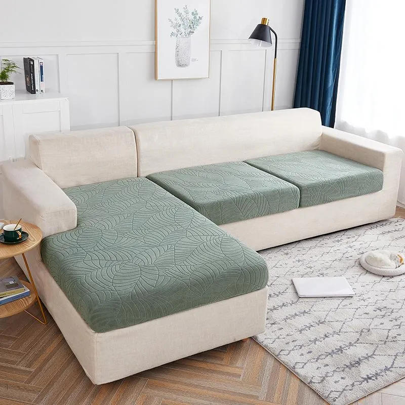 Cubiertas de silla cubiertas de cojín de sofá impermeables, jacquard tridimensional en relieve cubierta perezosa multi-persona