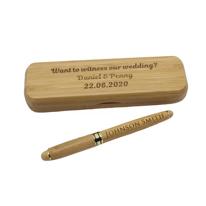 Personalized Box Groom Wedding Customized Back to School Company Advanced Gift Success Man Gel Pen 220707