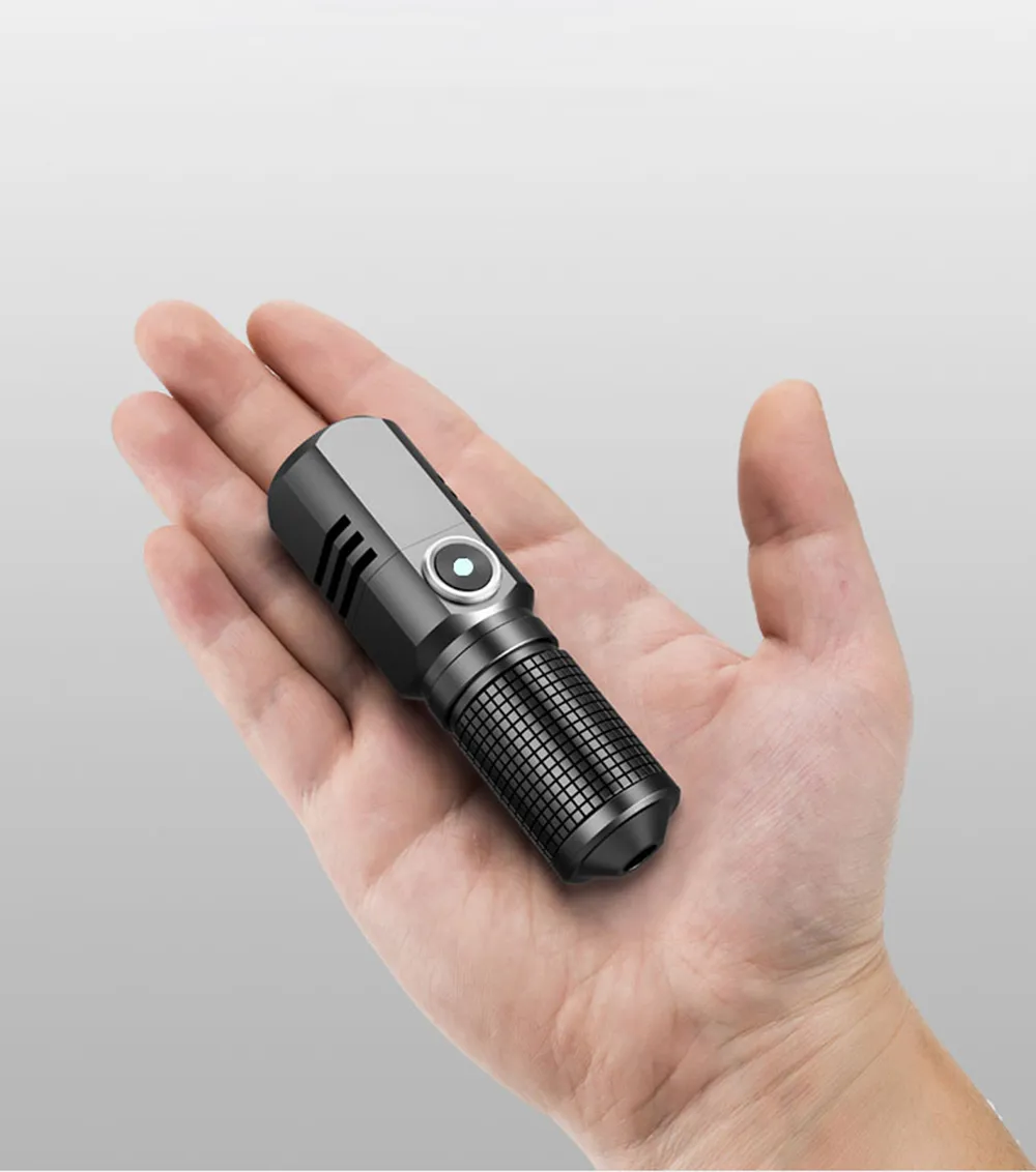 HUNTER : Lampe torche LED rechargeable 5W avec fonction zoom