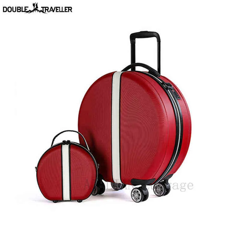 Reisekoffer Spinner Räder Abgerundete Trolley Gepäcktasche Kinder Niedlich Hand Zoll Kabine Rollset Stück J220708 J220708