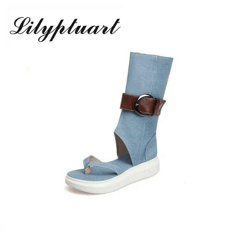 Sandali Best Selling Confortevole Sexy Tacchi alti Wedges Wews's Cool Boots Casual Anti Slip Moda Piattaforma Sandali 220315