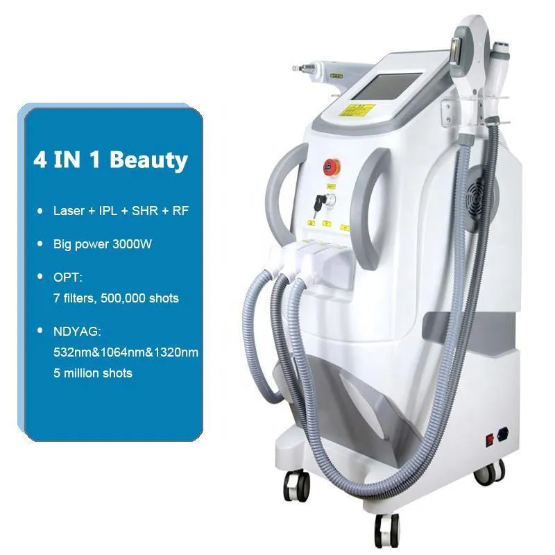 4 In 1 Laser Hair Removal & Skin Rejuvenation Machine With IPL