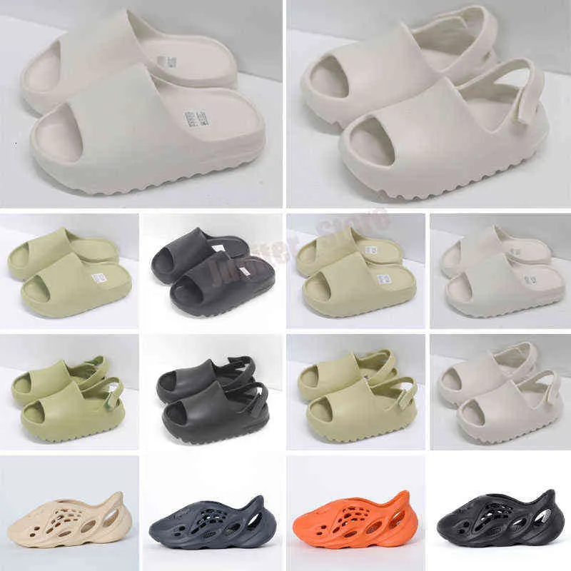 Fashion EVA Foam Runner Kan Slides Toddlers Infants Kids Childrens Slippers Sand Bone Resin