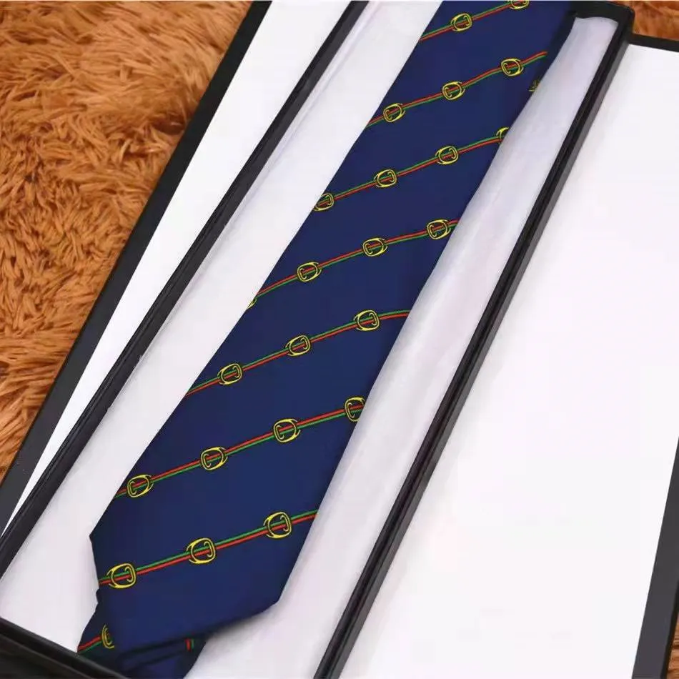 Designer Mens Tie Bee Pattern Silk Tie Brand Neck Ties for Men Formal Business Wedding Party Gravatas With Box228J