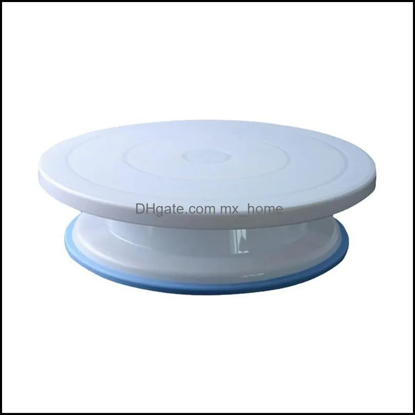 baking & pastry tools 1pcs cake turntable silicone mold plate rotating round decorating rotary table supplies stand