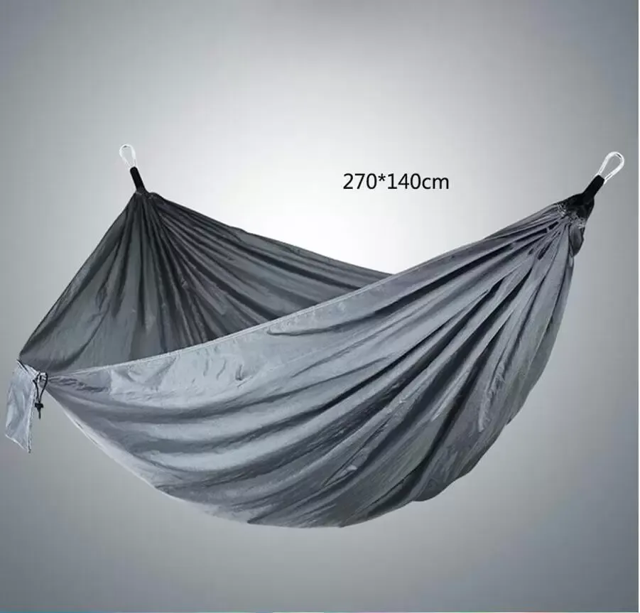 Hammocks Double Lightweight Nylon Hammock Outdoor Parachute Hammock Home Bedroom Lazy Swing Chair Beach Hammocks Campe Backpacking