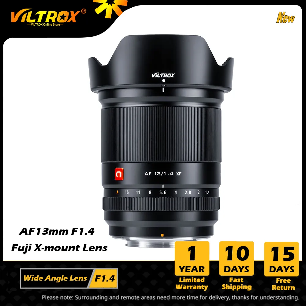 Viltrox 13 mm F1.4 XF Auto Focus Ultra szerokie kąt Wspornik Oczy AF Wykrywanie twarzy Zaprojektowane dla modeli kamer MOIT-MOUNT FUJIFILM