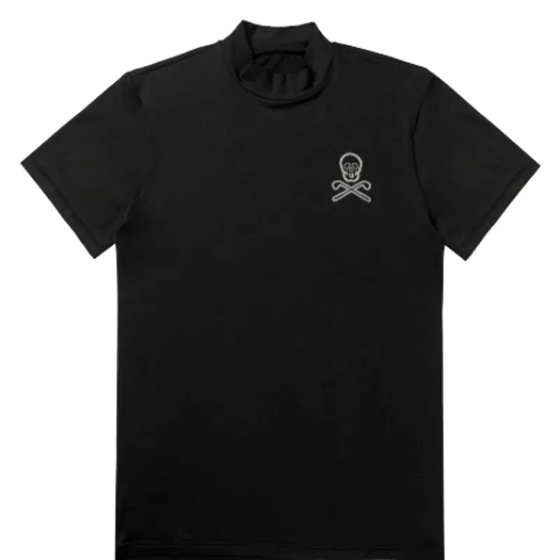 Sommer Männer Kleidung Neues Kurzarm Golf T-Shirt Schwarz weiße Farben Outdoor Sport Casual Hemd Radfahren Sweatshirt