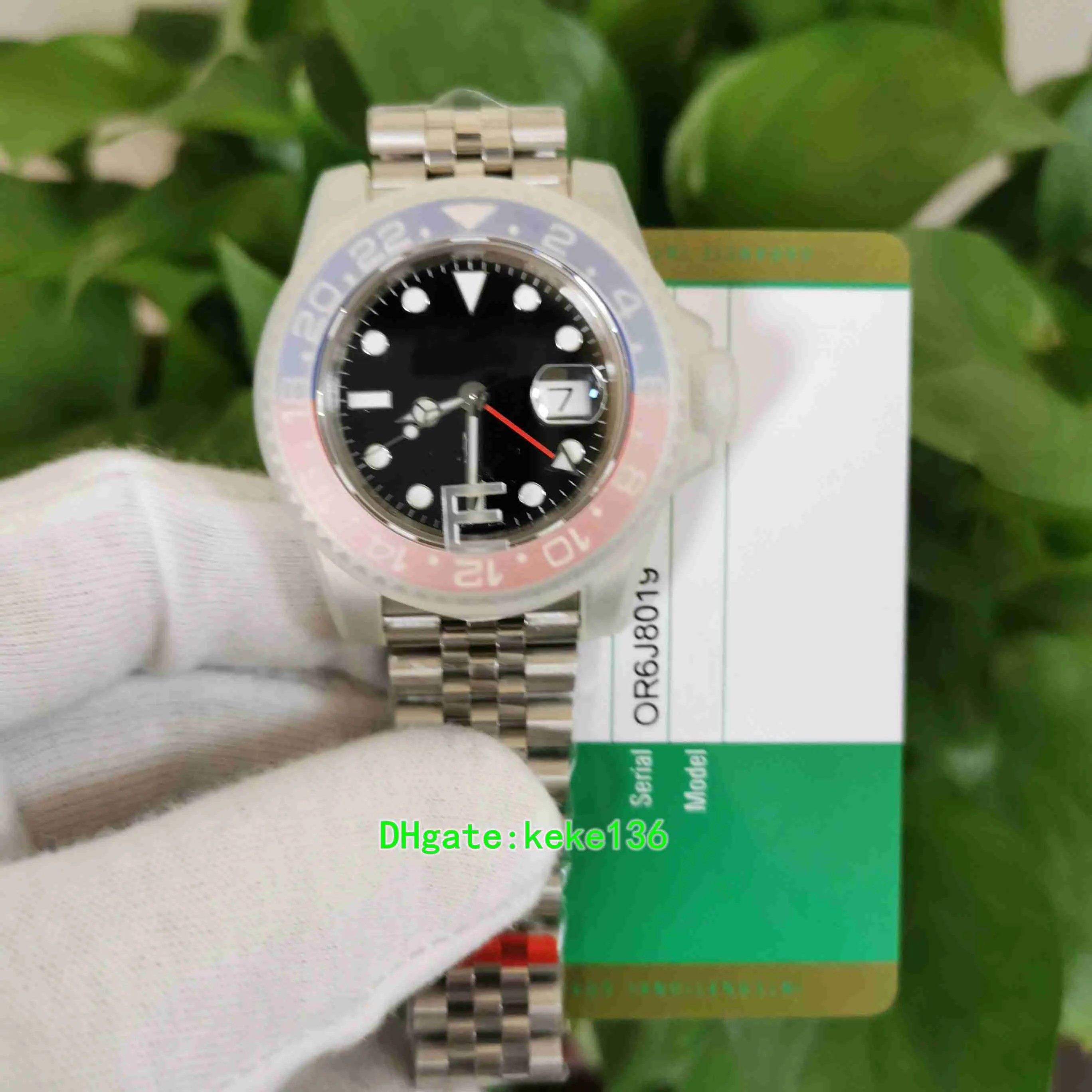 Super quality Wristwatches EWF factory men 126710blro-0001 126710 40m Ceramic Pepsi Stainless jubilee ETA 3186 Automatic mechanical Mens Watch Mr Watches