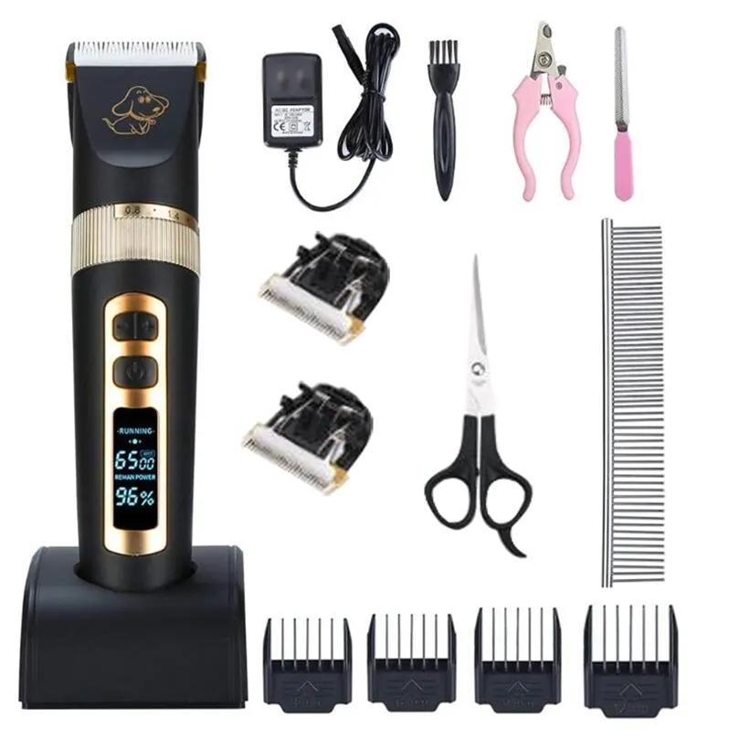 Baorun P9 P3 احتراف Pet Shaver Cat Dog Cutter Cutter Trimmer Dog Grooming Kit Reclable Clippers Clippers 220423