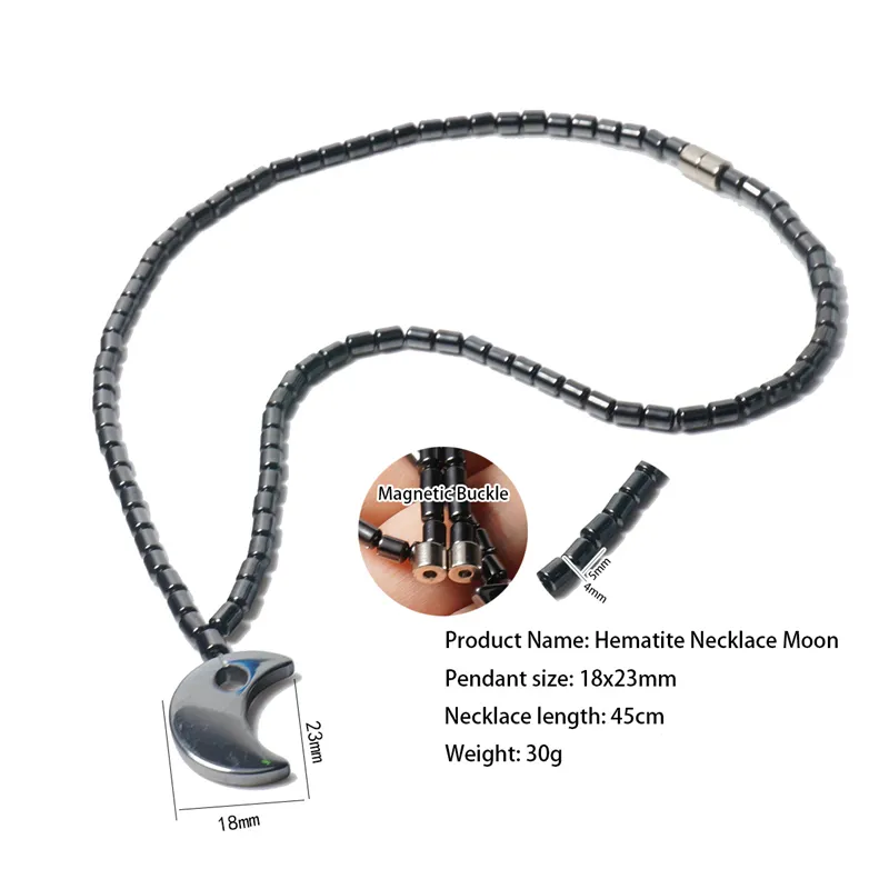 Collana in ematite lunga con ciondolo | Mercato Solidale Mani Tese
