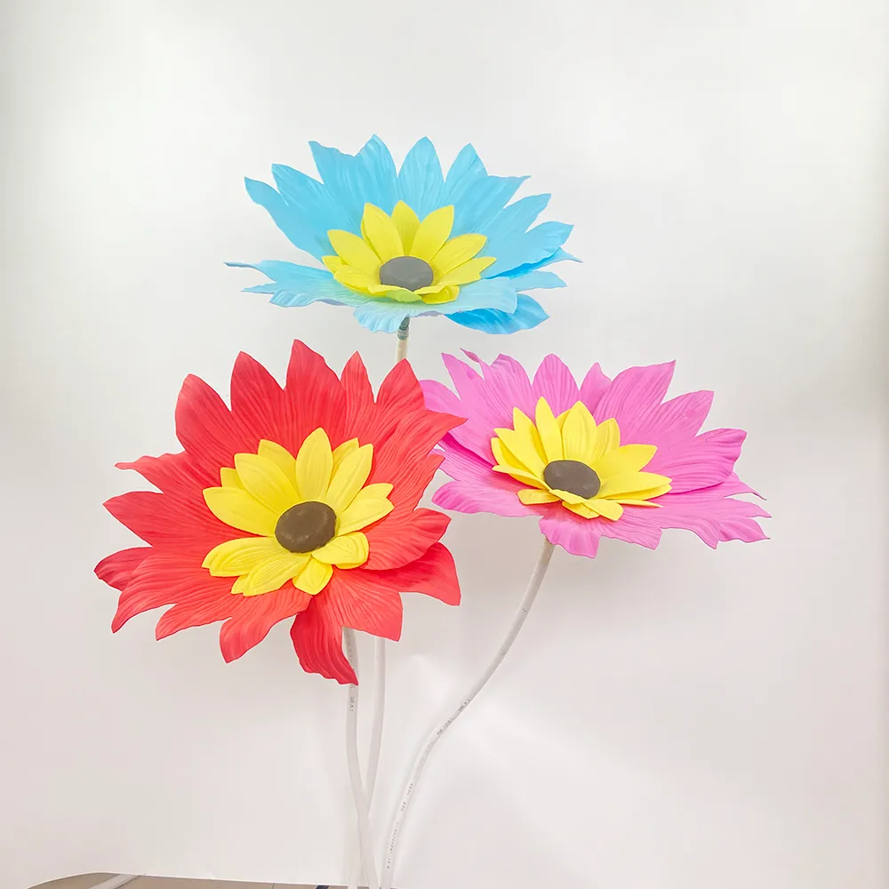 Window Show Giant PE Sunflowers Flower Simulation Daisy Childrens' Day Stage Setting Event Props Festival Decoration Ornaments Supplies