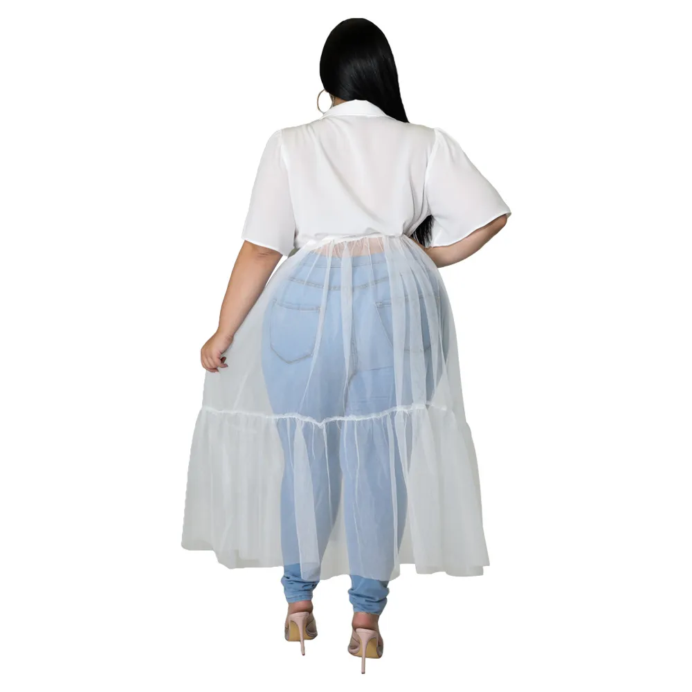 midi shirt dress white Midi Shirtdress in Ultrasoft Cotton