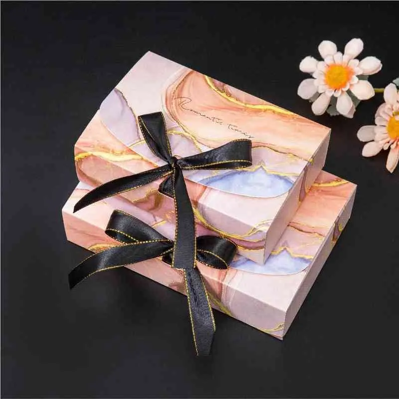 Marble Gift Box Scarf Advanced Gift Box Birthday Party Wedding
