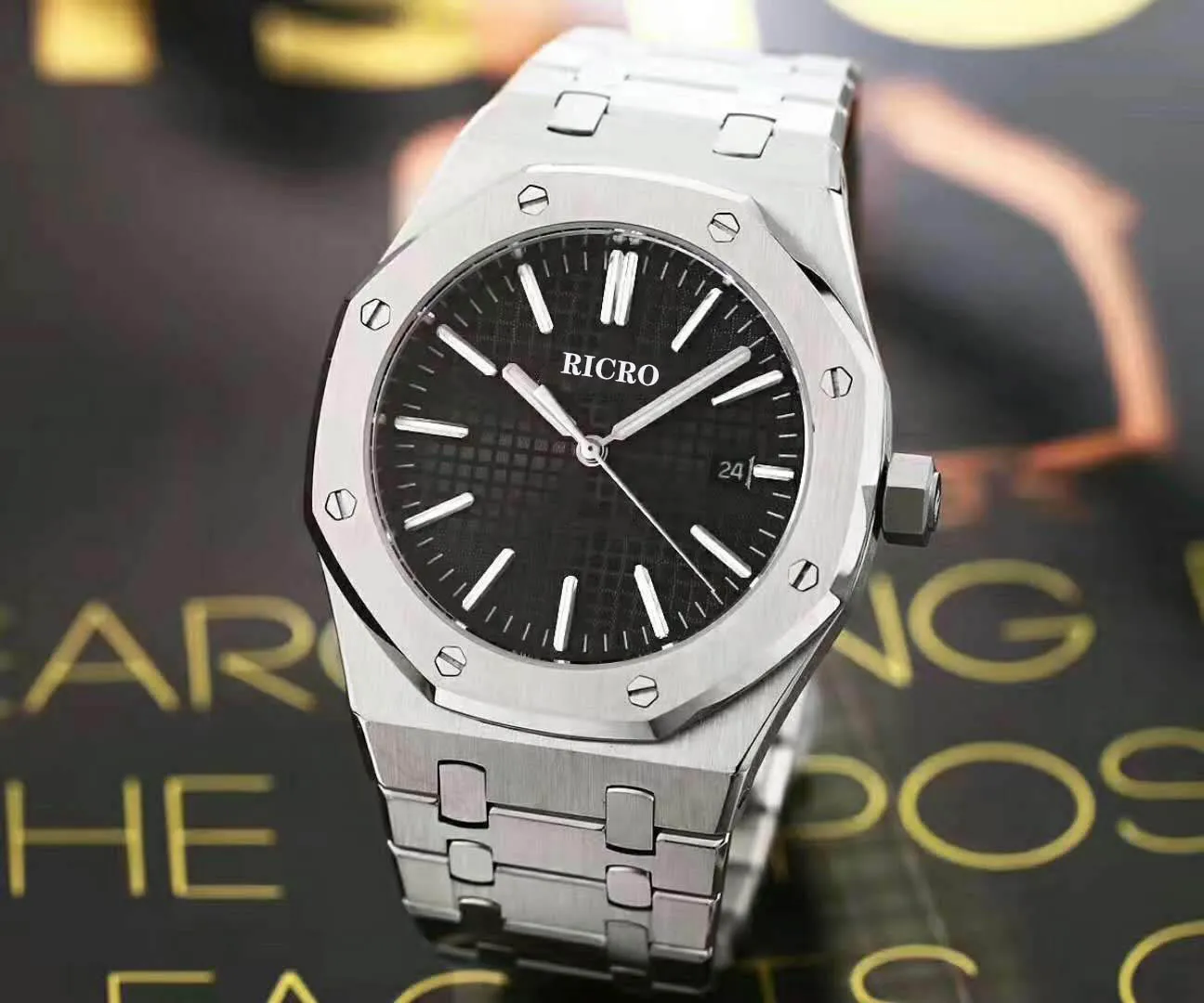 Men's sports watch automatic mechanical movement 42mm size 3163 fine steel designer watches208R