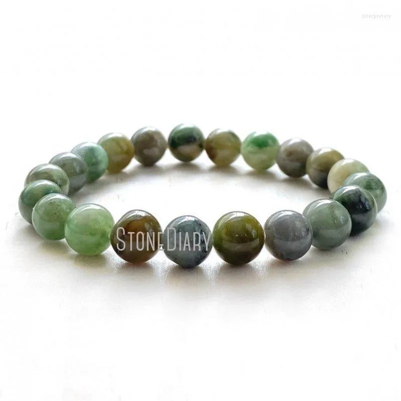 Brins de perles WMB35039 Chrysoprase ouvre le Chakra du cœur en direct du Bracelet Mala extensible pierres de guérison naturelles Yoga Inte22