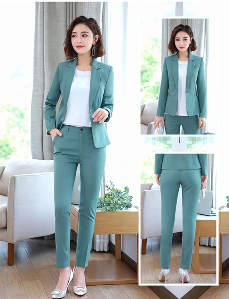 Fashion One Button Women Suits dress Slim Fit Women Ladies Evening Party Tuxedos Formal Wear For Wedding Jacket Pants or Skirt 0011