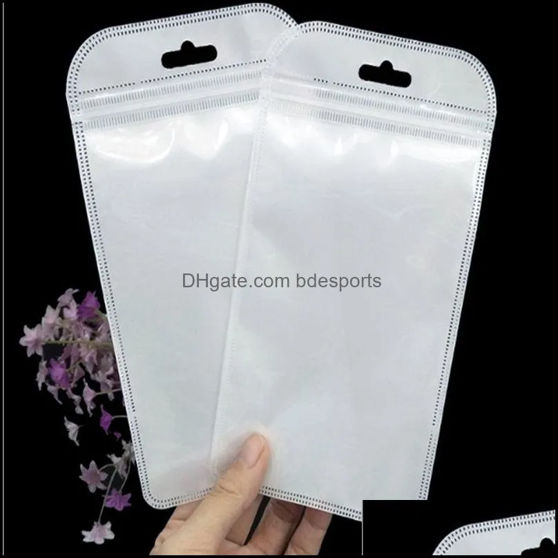 Zip lock bags Zipper Retail Package Bag Cell Phone Case Plastic Clear Packing Bags Zipper Zip Lock Hang Hole Package Pouches