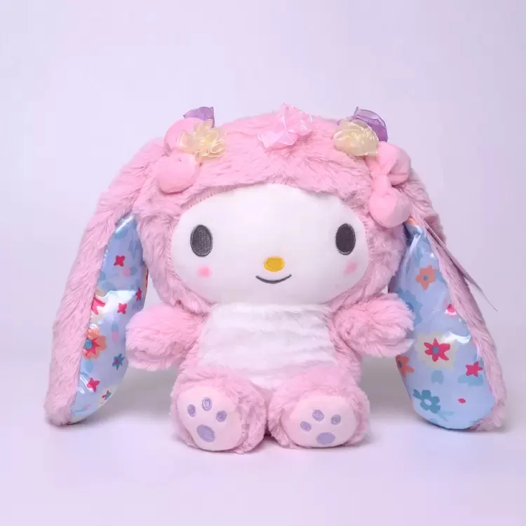 2023 20 cm knuffelige dieren cartoon pluche speelgoed ins schattig imitatie groothandel poppen mooie super zachte kristal stof kuromi poppen retail