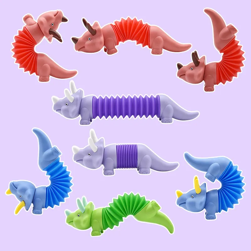 UPS Pop Tube Expansion Tube Toys Versatile Dinosaur DIY DECOMPRESSIE