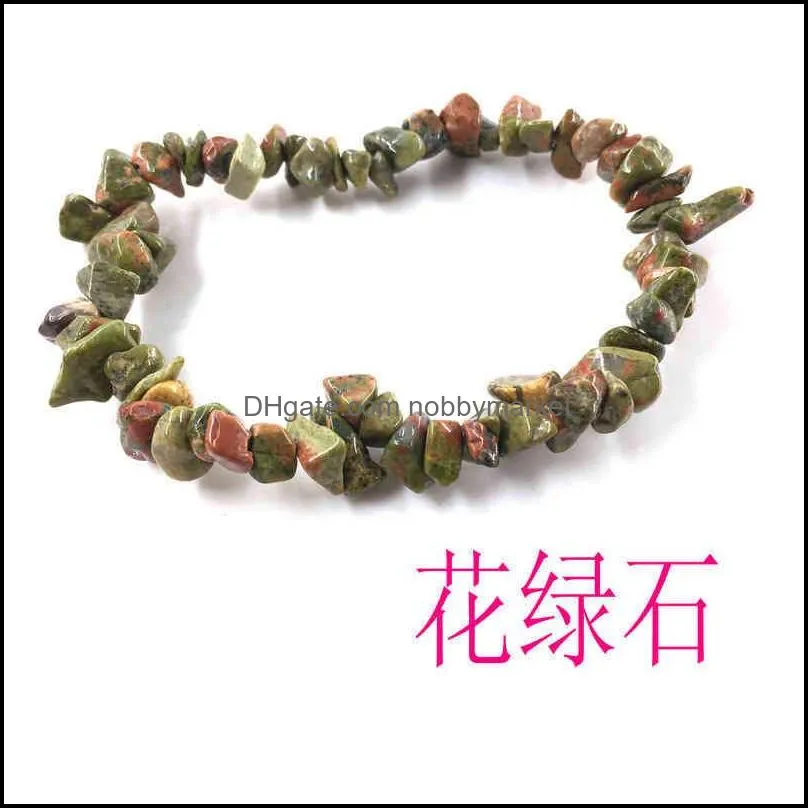 A variety of colors fashion Korean stone lady Bracelet crystal bracelet Elastic Green Dongling