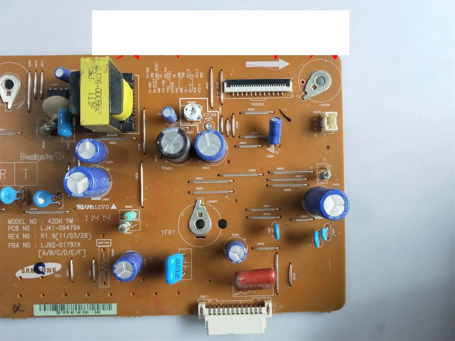 Samsung Plasma Y Board 42DH YM, LJ41-09479A, LJ92-01797A