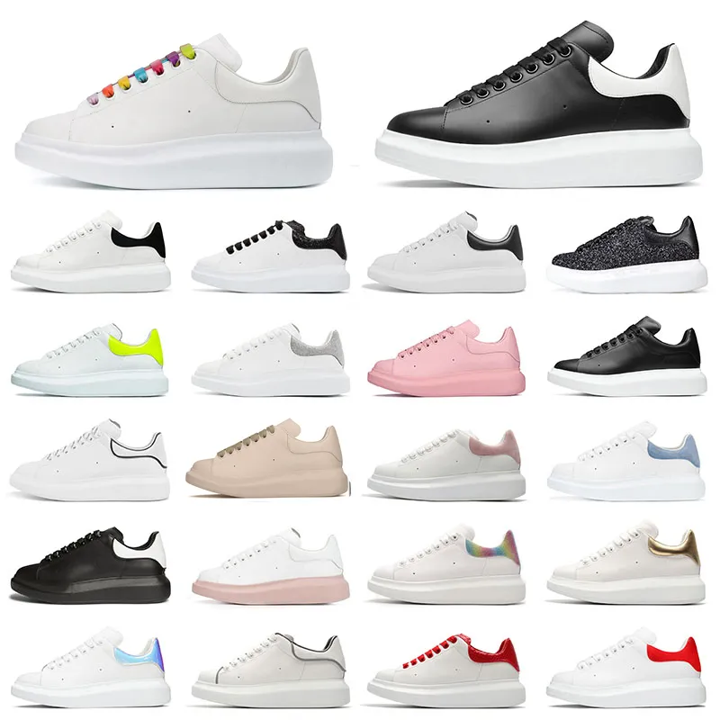 Mode Mannen Designer Vrouw Leer Veterschoenen Platform Oversized Zool Sneakers Wit Zwart Heren Dames Luxe Fluwelen Suède Casual Schoenen Chaussures Espadrilles 35-44