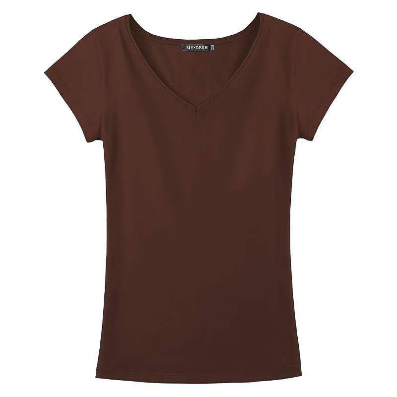 Summer Style Womens Casual Underwear Pima Cotton T Shirts 5XL Top