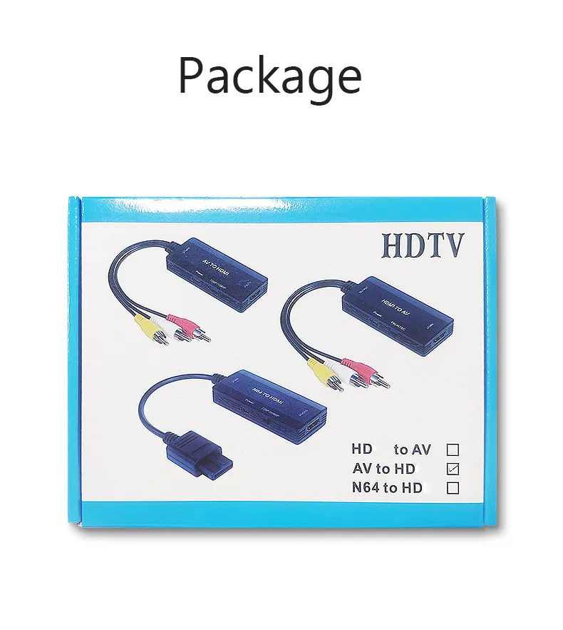 HDMI to AV Converter HDMI to Video Audio Adapter Supports PAL/NTSC  Compatible for Roku Streaming Stick, Fire Stick, Apple TV, DVD, Blu-ray  Player, HD