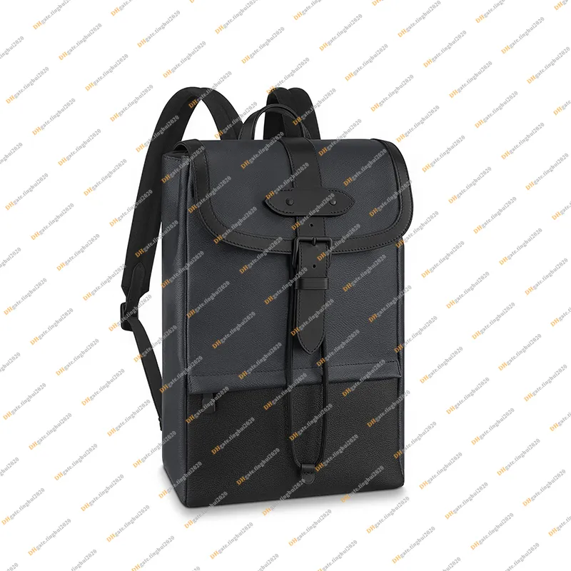 Men Fashion Casual Designe Luxury Saumur ryggsäck Skolväskan Rucksack Travel Bag Högkvalitativ topp 5A M45913 Pouch Purse