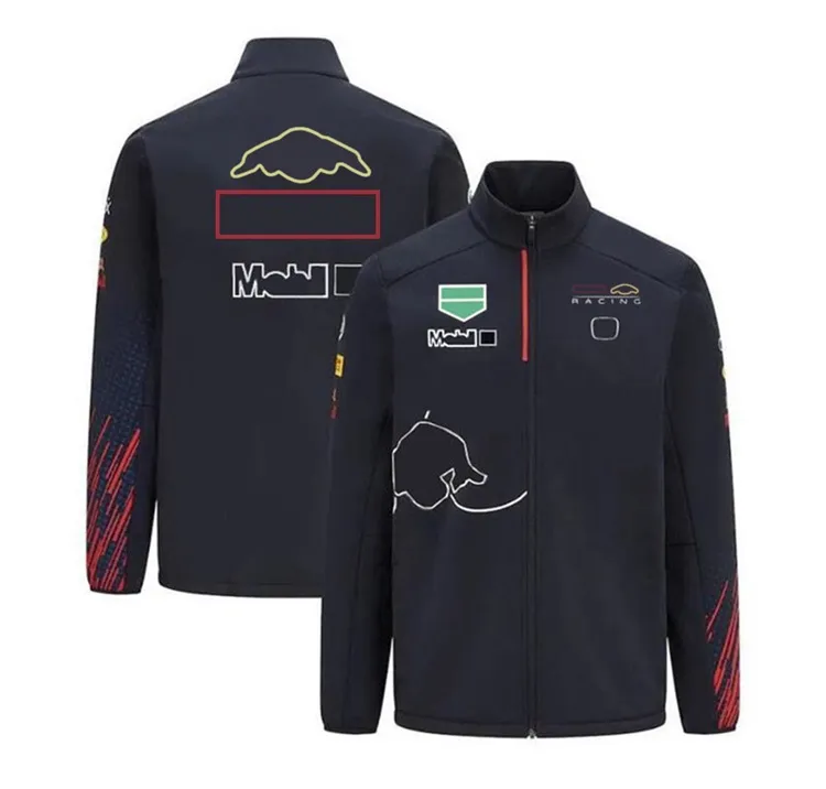 2022 F1 Spetshirt maschile con cappuccio con cappuccio con zip con cappuccio per team di racing uniforme formula una giacca da maglione team294v