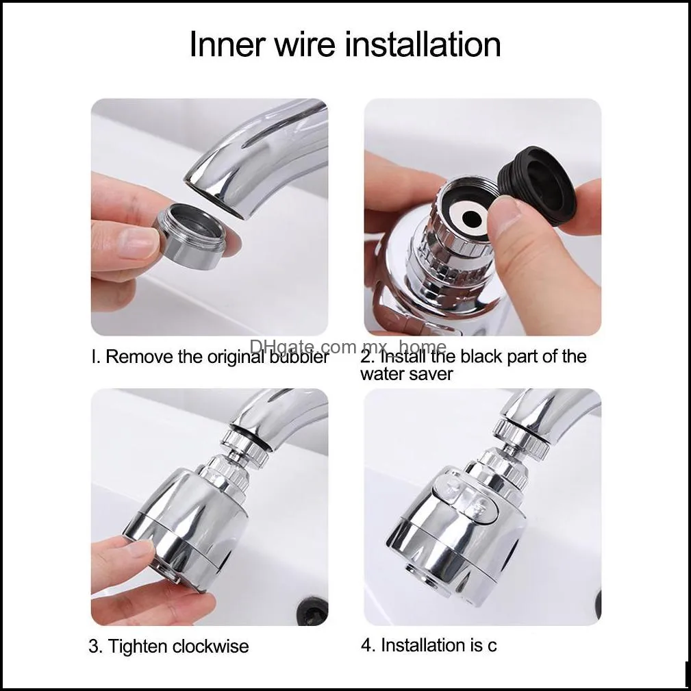Other Building Supplies 360 Degree Swivel Kitchen Faucet Aerator Adjustable Dual Mode Sprayer Filter Diffuser Water Saving Nozzle Faucet
