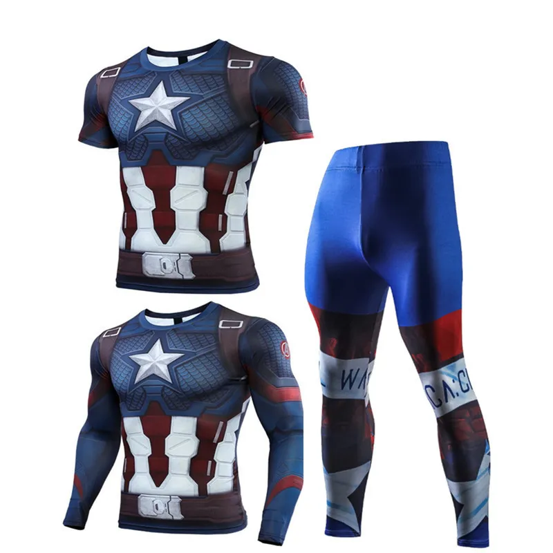 Compression Men Sport Spect Sport Come Smok Dry Runs Sets Высококачественные одежды Joggers Training Fitness Fitness Track -Suits Mma Rashguard 220718