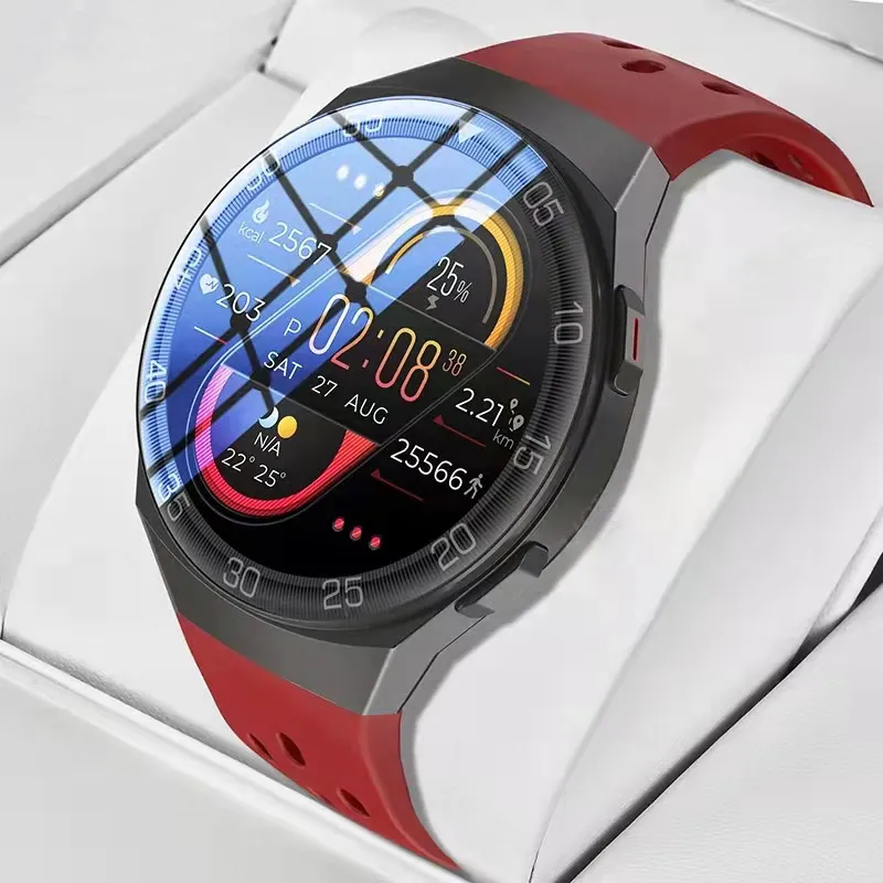 Inteligentny zegarek GT2e Mężczyźni Kobiety Prawdziwy tlen krwi 128 MB W pełni dotykowy Niestandardowe wybieranie numeru Przypomnienie o połączeniu Zegar sportowy Fitness Smartwatch dla iPhone Xiaomi Huawei Samsung Zegarek GT 2e