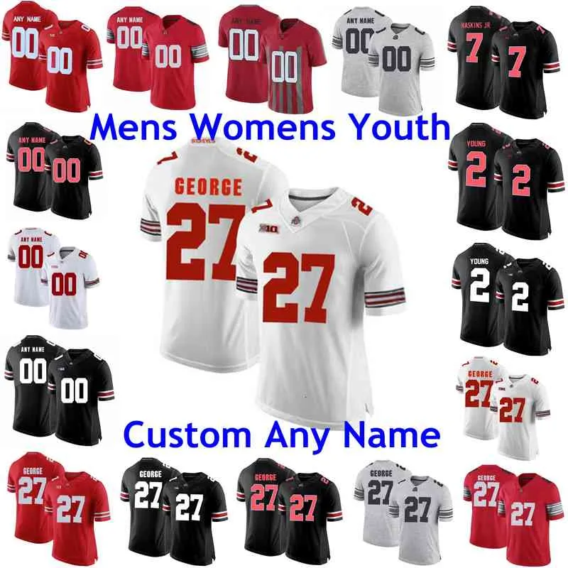 Sällsynta Ohio State Buckeyes Jerseys Archie Griffin Jersey Zach Harrison Master Teague III Jeremy Ruckert College Football Jerseys Custom Stitch