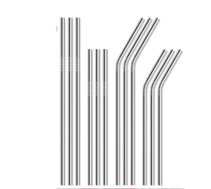 Pailles à boire réutilisables en acier inoxydable 150, 150MM/160MM 180MM 304, pour fête à domicile, Bar de mariage, outils de boisson, ustensiles de Bar, Polishi ordinaire