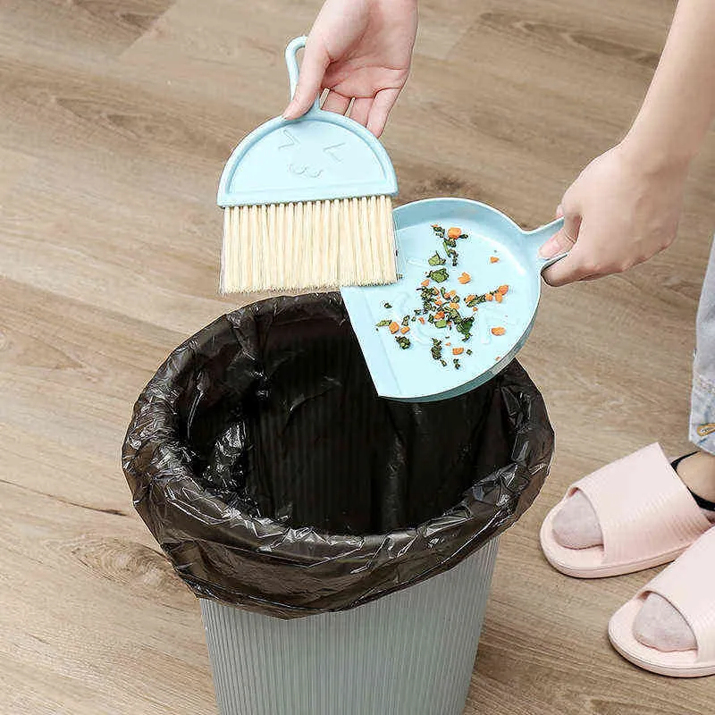 Sprzątanie pędzla małe miotły Zestaw zapasowe Kuchnia Mini klawiatura komputer stacjonarny Swelak Scree Clea Clea Clean Pet Waste Broom Scoop Zestaw VTM TL0653