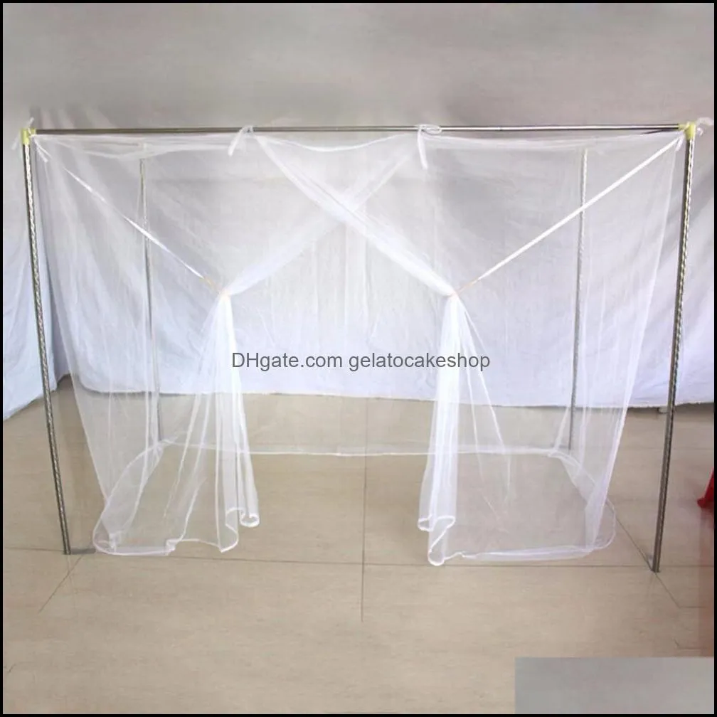 Net 1pcs Moustiquaire Canopy White Four Corner Post Student Bed Mosquito Netting Queen King Twin Size Factory price expert design Quality Latest Style