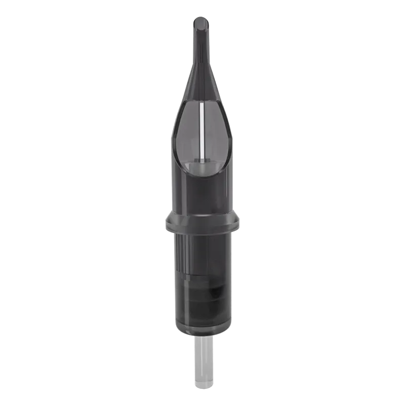 Tattoo Needles Manufacturer Round Shader Long Taper Sterile Safe Transparent Permanent Makeup Nano Cartridge