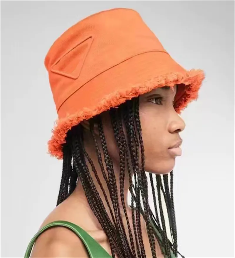 Women s Cotton Frayed Bucket Hat Casual Summer Sun Protection Hat Beach Golf Festival Pink Beige Orange Black White