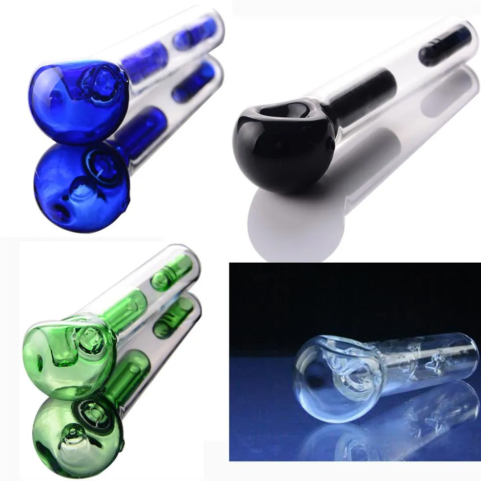 Mini Handle Glass Pipe Glass Bubbler Smoking Pipe Spoon Bubbler Hybrid