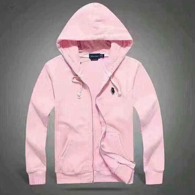 Mens pink polo hoodie sale