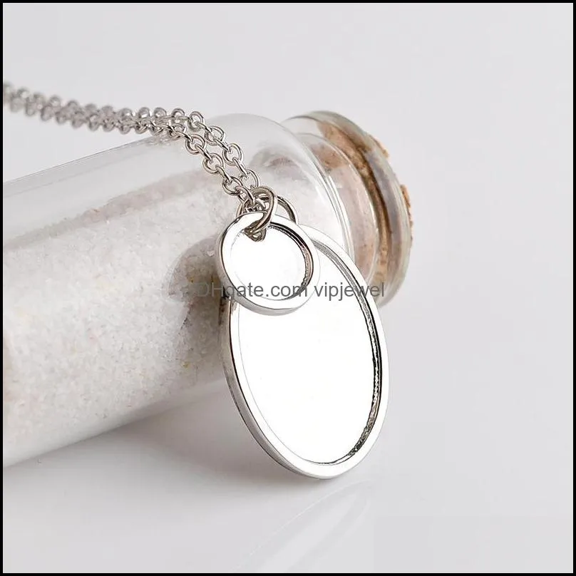 silver plated letter quote charms pendant necklaces for women men friends inspirational chain party club jewelry