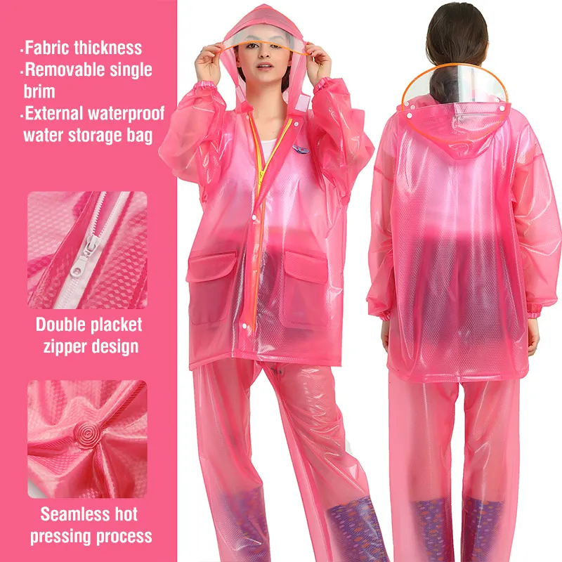 Chubasquero Impermeable con capucha para hombre y mujer, Impermeable,  Impermeable, para turismo, senderismo al aire libre - AliExpress