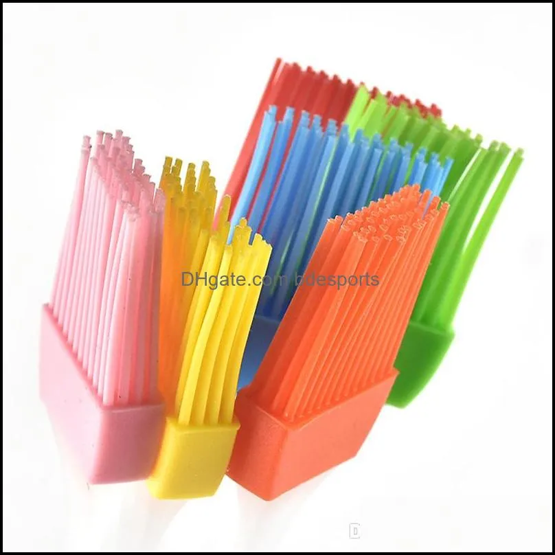 Silicone BBQ Hair Brush Bakeware Kitchen Barbecue Oil Brushs Baking Cook Pastry Grill Food Bread Cake Cream Butter Tools BH0466 TQQ