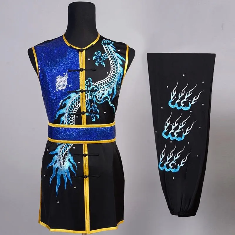 Этническая одежда китайская вашу униформа Кунгфу одежда боевых искусств Костюм Чанкван одежда дракона, вышитая мужчина -девочка, девочка, взрослые, 3143