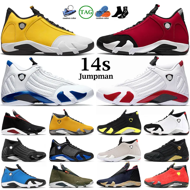 Hombres de baloncesto Shoes 14s Jumpman 14 Ginger Candy Cane Winterized Gym Red Blue Desert Sand Defining Moments Hyper Royal Sports Sporters Sports